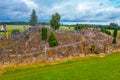 Aerial view of Hill of Crosses near Lithuanian town Siauliai