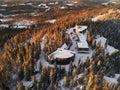 Aerial view of Hill Ukko in the National Park Koli Finland. Royalty Free Stock Photo