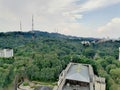Aerial view of Bukit Batok and Bukit Timah hills Royalty Free Stock Photo