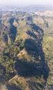 Aerial View of Hills in East Bay, Northern California Royalty Free Stock Photo