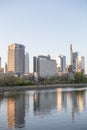 Frankfurt am Main Germany. Sunset.