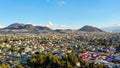 Aerial view of the hills of the town of Mexico Royalty Free Stock Photo