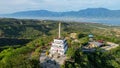 Aerial View of the hilly area of Tondo Village near Palu bay. Located in Central Sulawesi. Palu, Indonesia, March 3, 2022