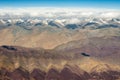 Aerial view of the Himalayan mountais