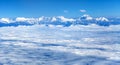 Aerial view of himalayas range - Dhaulagiri Himal