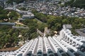 Aerial view of Himeji City, Japan Royalty Free Stock Photo