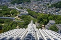 Aerial view of Himeji City, Japan Royalty Free Stock Photo