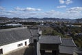 Aerial view of Himeji residence downtown from Himeji castle in Hyogo Kansai Japan Royalty Free Stock Photo