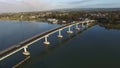 Aerial view of Hindmarsh Island bridge Goolwa