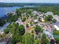 Aerial view of historic amusement park, Salem, NH, USA