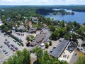 Aerial view of historic amusement park, Salem, NH, USA