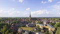 Aerial view on the historic center of Doesburg Royalty Free Stock Photo