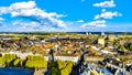 Aerial view of the historic city of Maastricht in the Netherlands as seen from the tower of the St.John Church Royalty Free Stock Photo