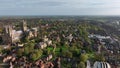 Aerial View of the Historic English City of Lincoln