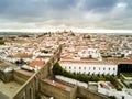 Aerial view of historic Evora in Alentejo, Portugal Royalty Free Stock Photo