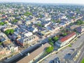 Aerial view historic French Quarter in New Orleans, Louisiana, U Royalty Free Stock Photo