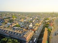 Aerial view historic French Quarter in New Orleans, Louisiana, U Royalty Free Stock Photo