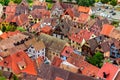 Aerial view of the historic Kaysersberg Royalty Free Stock Photo