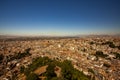 Aerial view of the historic Spanish city of Granada Royalty Free Stock Photo