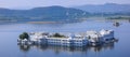 Aerial view of historic Taj lake palace in Udaipur, India Royalty Free Stock Photo