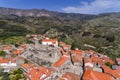Aerial view of the historic village of Castelo Novo in Portugal;