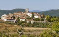 Aerial view of the historic village of Radda in Chianti, Siena, Tuscany, Italy Royalty Free Stock Photo