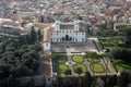 Aerial view of the historical centre of Rome with villa Medici Royalty Free Stock Photo