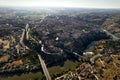 Aerial view historical city of Toledo. Spain