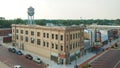 An aerial view of historical Newberry's Hardware Store in Alliance, NE