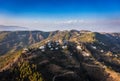 Aerial view of the historical site where Buddha Shakyamuni sacrificed himself for hungry tigress Royalty Free Stock Photo