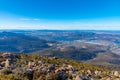 Aerial view of Hobart from Mount Wellington in Australia Royalty Free Stock Photo