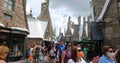 Aerial view of Hogsmeade in The Wizarding World of Harry Potter