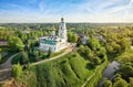 Aerial view of Holy Trinity Cathedral in Vyazma, Russia Royalty Free Stock Photo