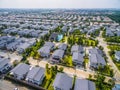 Aerial view of home village Royalty Free Stock Photo