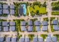 Aerial view of home village Royalty Free Stock Photo