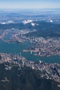 Aerial view of Hong Kong Central Royalty Free Stock Photo