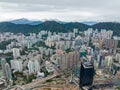 Aerial view of Hong Kong city in Kowloon Royalty Free Stock Photo