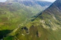 Aerial view of the Honister pass near Buttermere