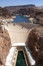 Aerial view of Hoover Dam Royalty Free Stock Photo