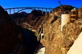 View of Hoover Dam and infrastructure Royalty Free Stock Photo