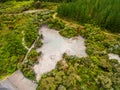 Aerial View of Hot Mud Pool, Rotorua, New Zealand Royalty Free Stock Photo