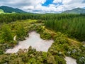 Aerial View of Hot Mud Pool, Rotorua, New Zealand Royalty Free Stock Photo