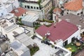 Houses and public buildings densely cover an area of Istanbul, Turkey Royalty Free Stock Photo