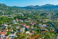 Aerial view of houses at Stari Bar in Montenegro