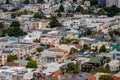 Aerial view of houses in Sunset District Royalty Free Stock Photo