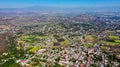 Aerial shot of houses in Cuernavaca state of Mexico