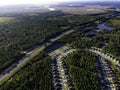 Aerial view of houses in Yulee Florida Royalty Free Stock Photo