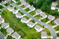 Aerial view of housing developmen Royalty Free Stock Photo