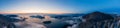 Aerial View of Howe Sound Mountains Royalty Free Stock Photo