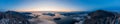 Aerial View of Howe Sound Mountains Royalty Free Stock Photo